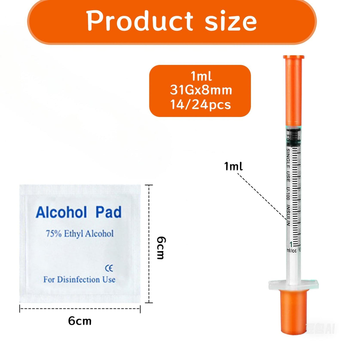 14 Pack Fine Tip Dispensing Tools, 1ml Capacity, Measuring Tools Accessories for Crafting & Refilling, Pets Feeding Craft Supplies