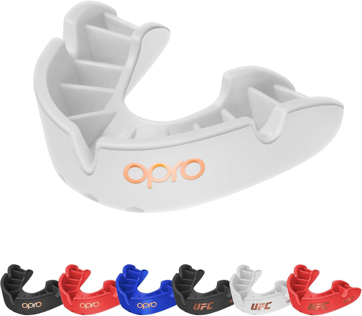 OPRO Bronze Level Mouthguard Essential Fit – Gum Shield Adult and Kids – OPRO Mouth Guard Boxing and MMA, Easy Self-Fit Gum Shield Rugby and Hockey – Enhanced Protection with Dental Warranty