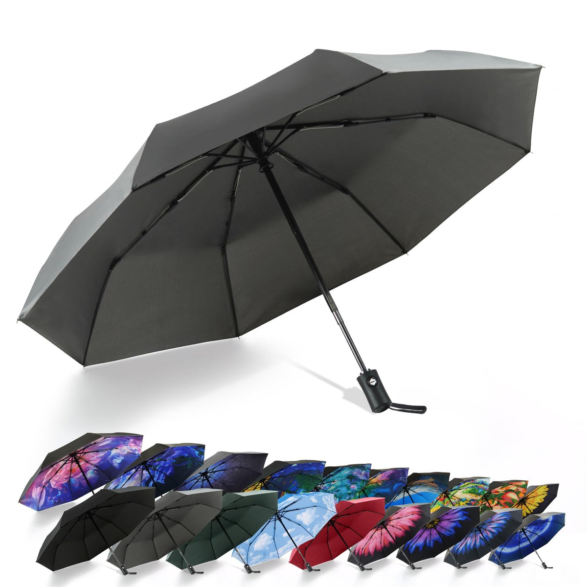 SY COMPACT Travel Umbrella Windproof Automatic Unbreakable UV Protection