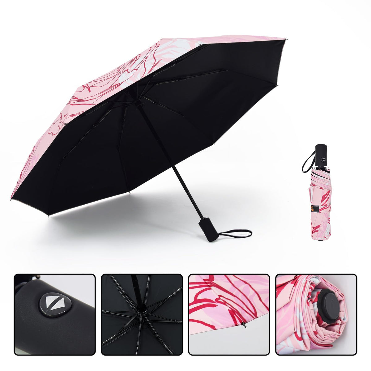 SY COMPACT Travel Umbrella Windproof Automatic Unbreakable UV Protection