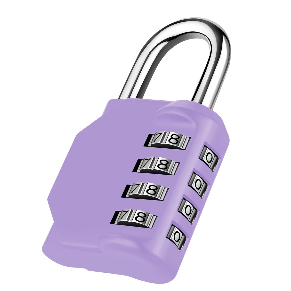 NAGE Padlocks with Code, Combination Lock 4 Digit Gym Locker (1P, Red)