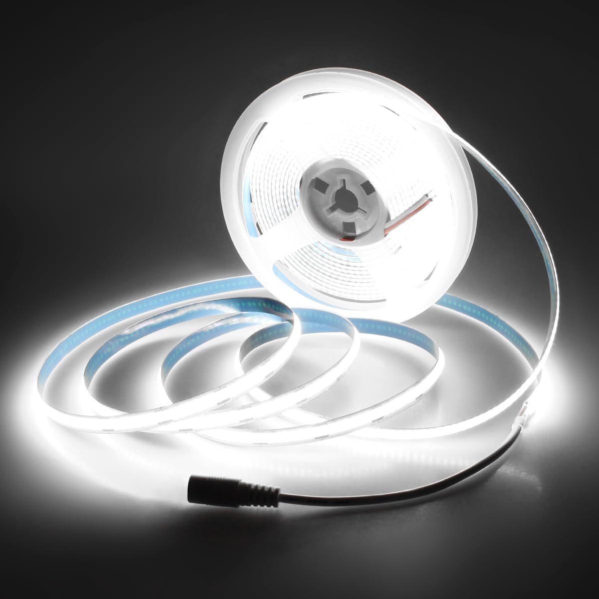Aclorol 12V Red LED Lights for Bedroom 5M Fleixible COB LED Strip Light