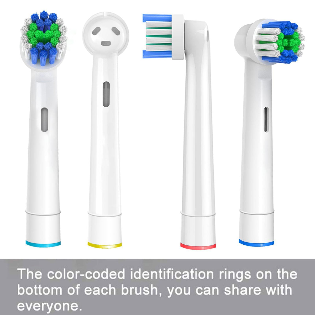 20 Pack Toothbrush Replacement Heads Black Compatible with Oral B Professional Soft Clean Electric Toothbrush Head Heads Refill Pro 500/1000/1500/3000/3757/5000/7000/7500/8000