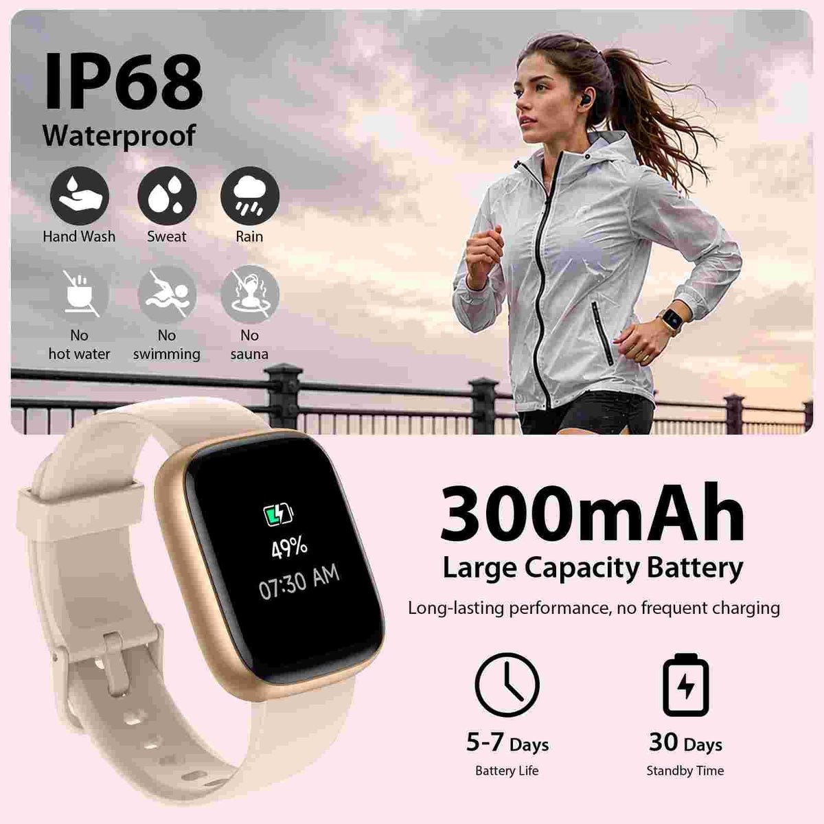 Cillso Smart Watch, Alexa Built-in, 1.83" Bluetooth Calling Fitness Watch