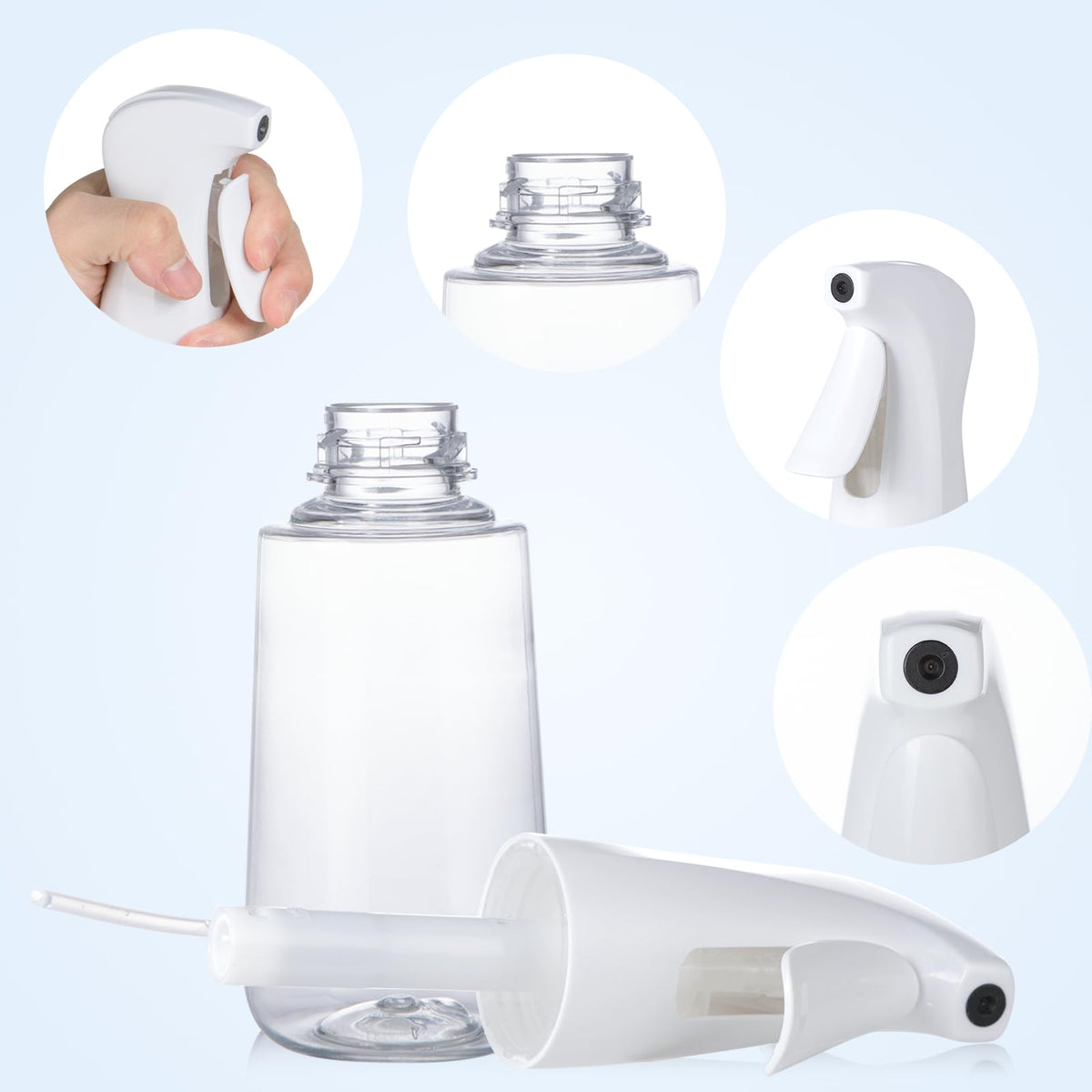 Spray Bottles Continuous Ultra Fine Mist Empty Water Bottles Hairdresser Spray Bottles Salon Hairdresser Hair Tool Water Sprayer (200ML, Mint Green)