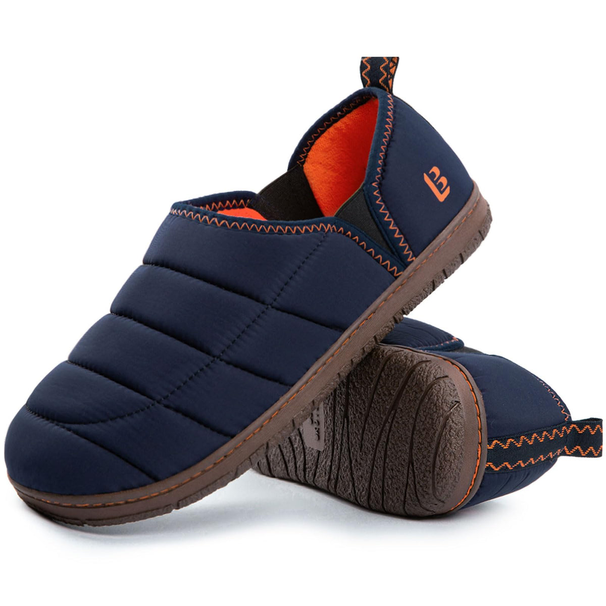 LongBay Mens Indoor Outdoor Slippers Memory Foam House Camping Shoes Gift