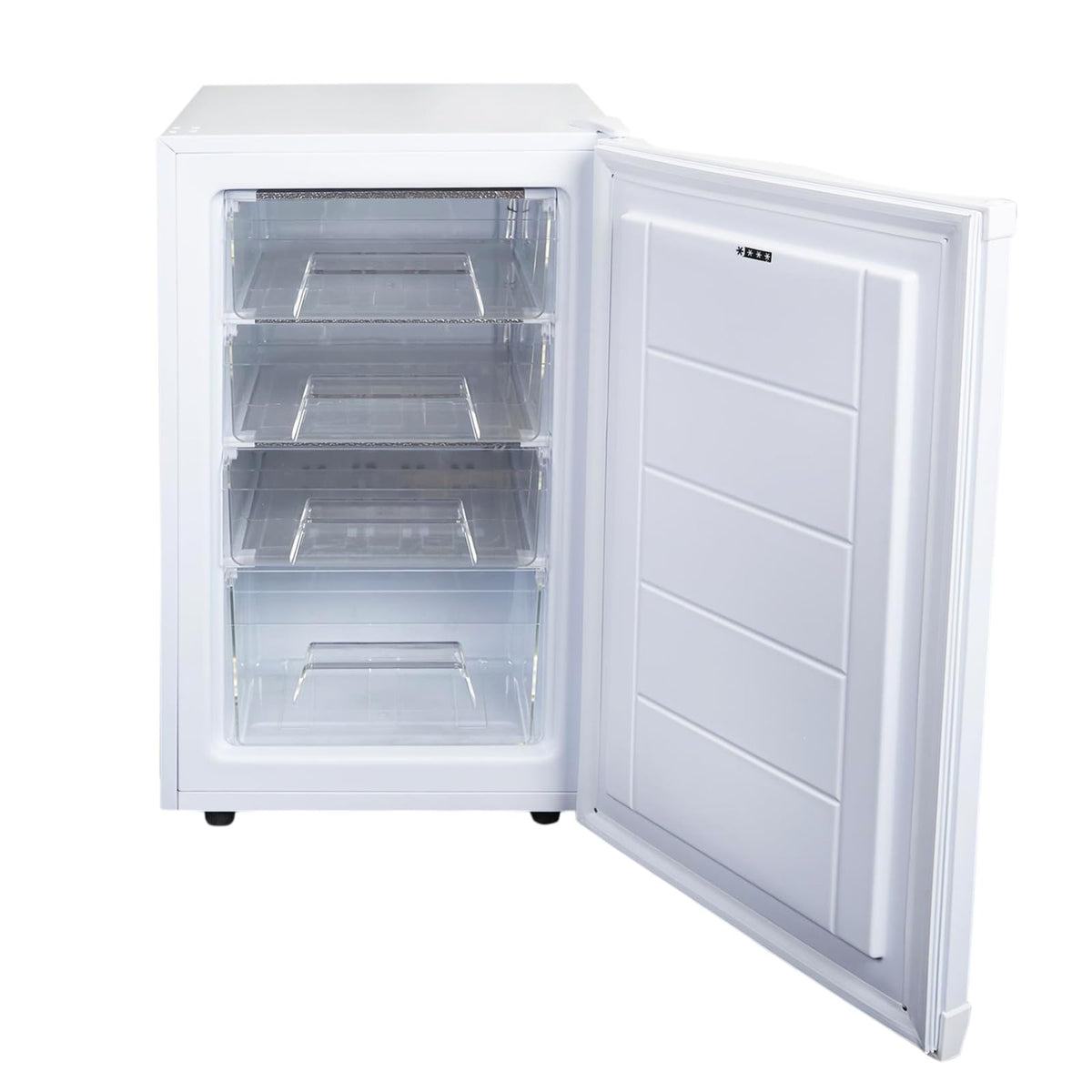 SIA UCF50GR Freestanding Under Counter Freezer, 77L Capacity, 4* Freezer Rating, E Rated, 50cm Wide, Reversible Door, Grey, 2 Years Parts & Labour Guarantee