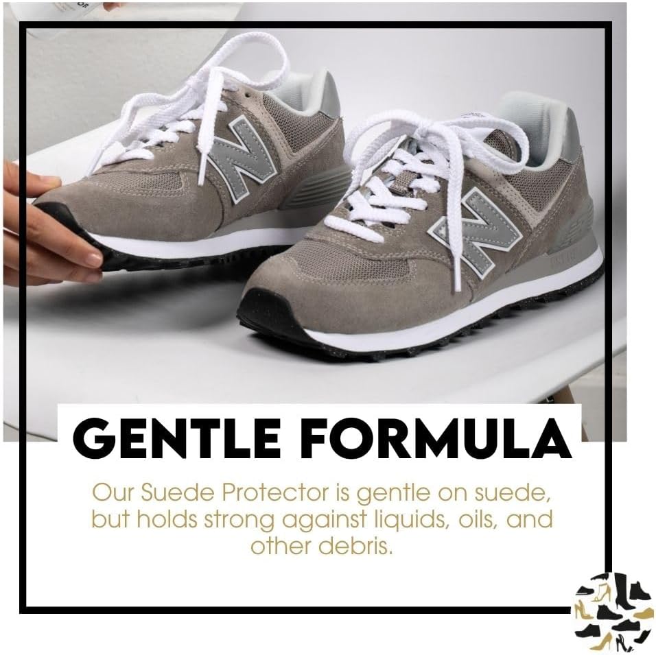 Shoe Clinic Suede Protector Spray for Suede & Nubuck Leather | Stain, Dirt & Rain Water Protection | Waterproof Shoe Protector Spray for Shoes, Boots & Trainers | 125ml