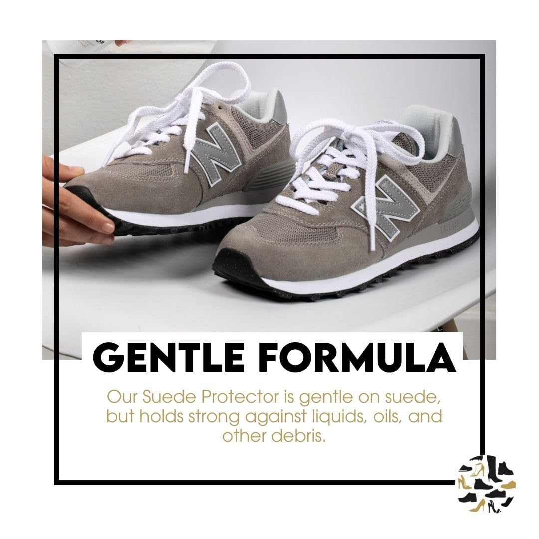 Shoe Clinic Suede Protector Spray for Suede & Nubuck Leather | Stain, Dirt & Rain Water Protection | Waterproof Shoe Protector Spray for Shoes, Boots & Trainers | 125ml