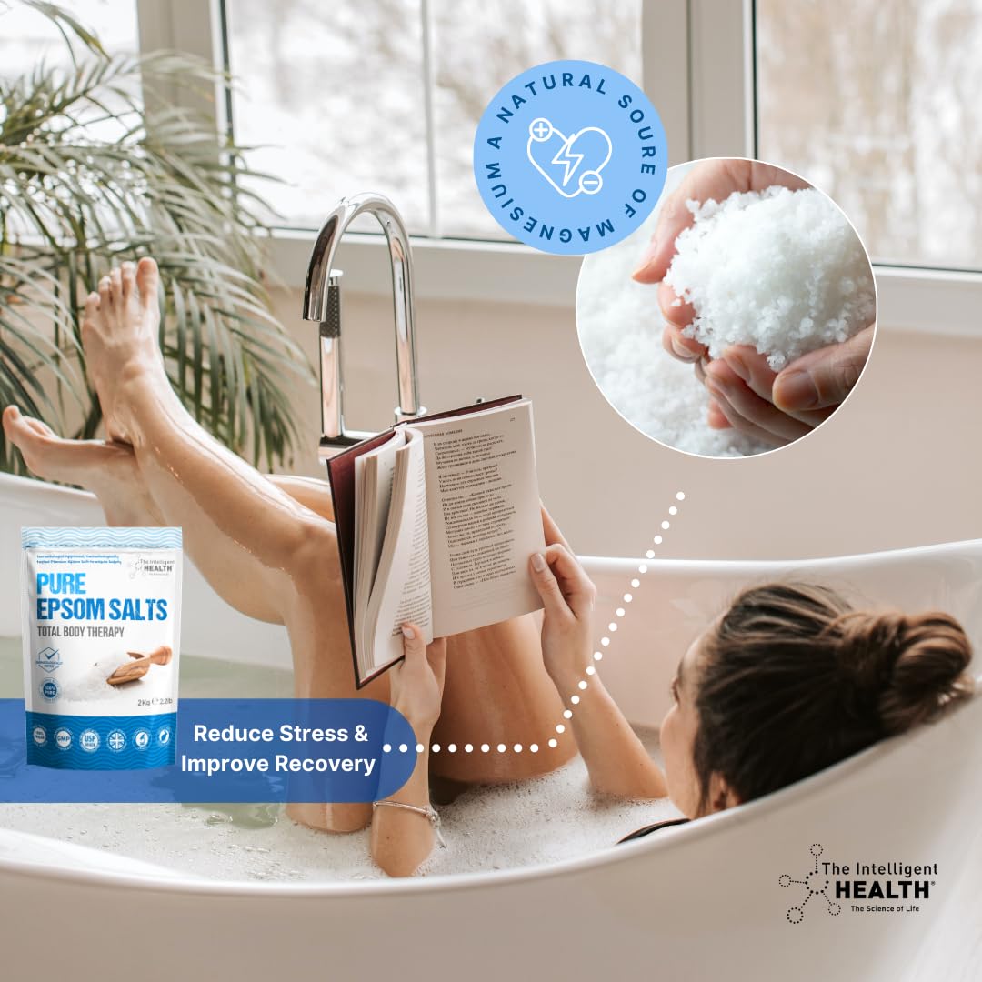 Magnesium Sulphate Bath Salts Soak, Muscle Magnesium Epsom Salts, 1kg