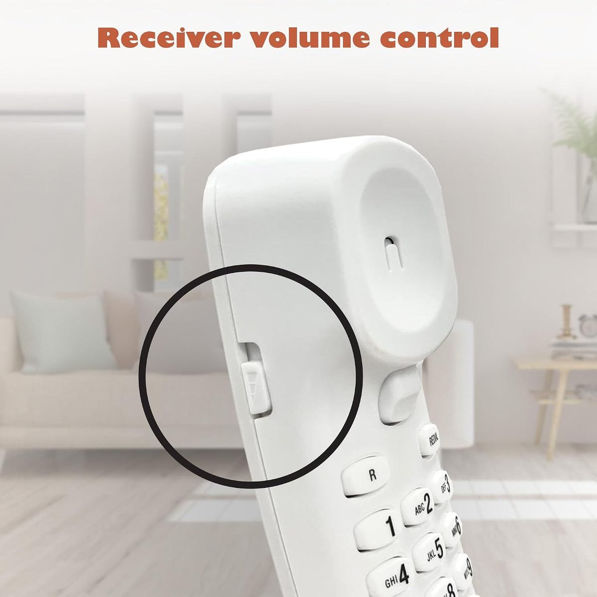 VTech CD1100 Trimstyle Corded Home Phone.No AC Power Required,Landline Phone with last number redial key,ringer control,receiver volume control,recall key,hearing aid compatible,table&wall mountable