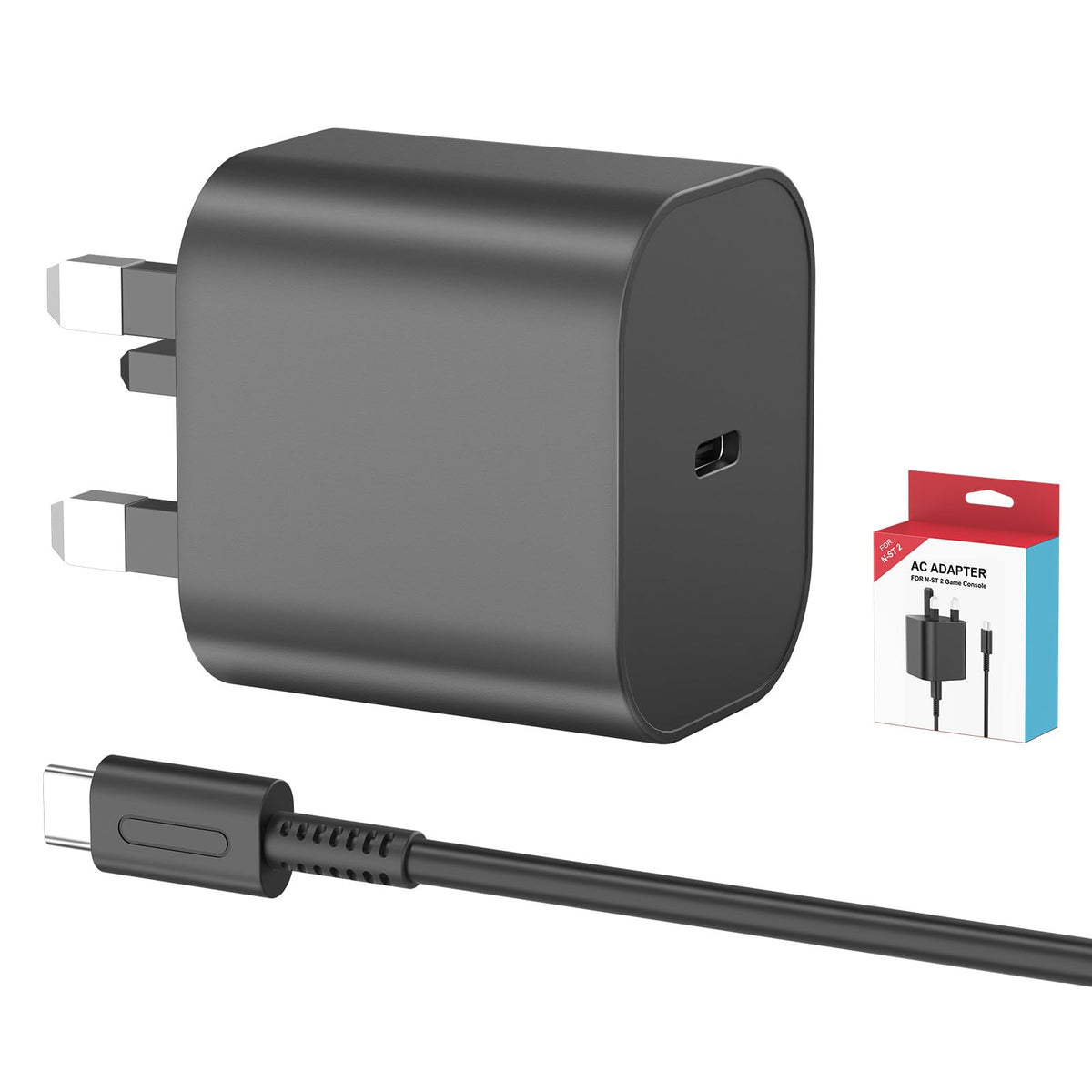 Charger for Nintendo Switch 2, 60W Fast Charging with 10FT/3M USB C Cable