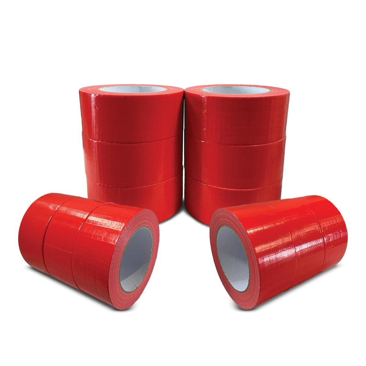 JeeJaan® 3 Rolls of Yellow Duct Tape 50mm x 50m Heavy Duty Waterproof Gaffa Tape for Electrical Plumbing Use Strong Adhesive Durable Ideal for Sealing Fixing and Wrapping Projects