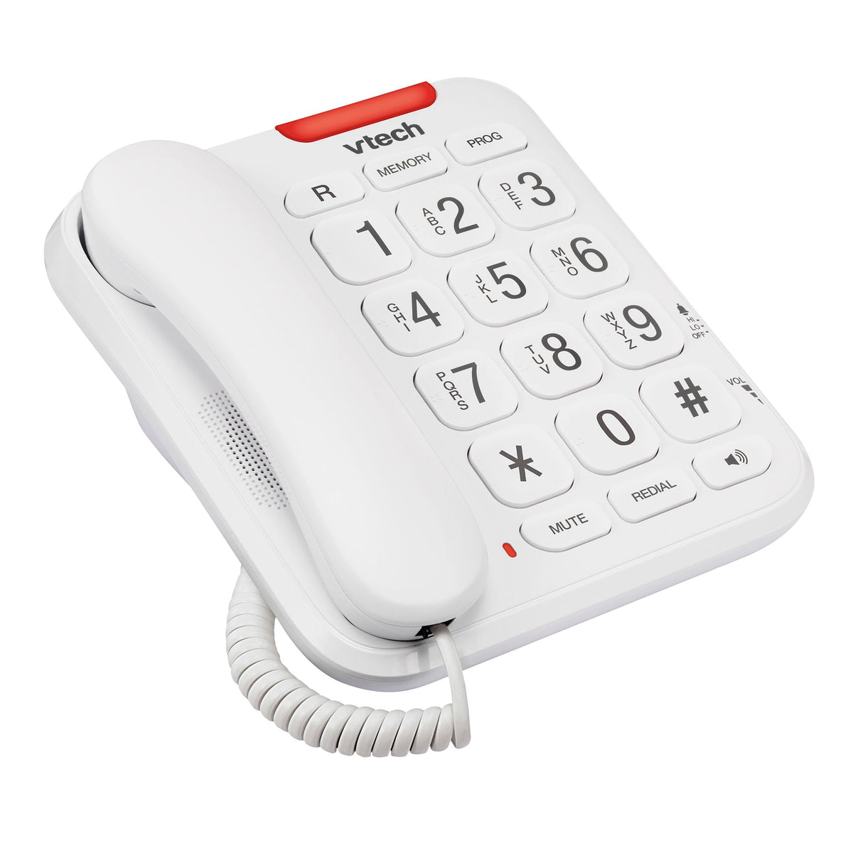 VTech CD1100 Trimstyle Corded Home Phone.No AC Power Required,Landline Phone with last number redial key,ringer control,receiver volume control,recall key,hearing aid compatible,table&wall mountable
