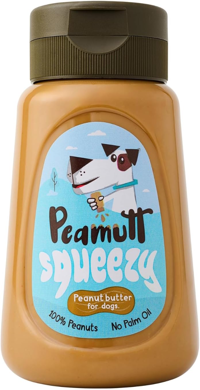 Peamutt Squeezy Dog Peanut Butter 320g, No Added Sugar or Salt, No Palm Oil