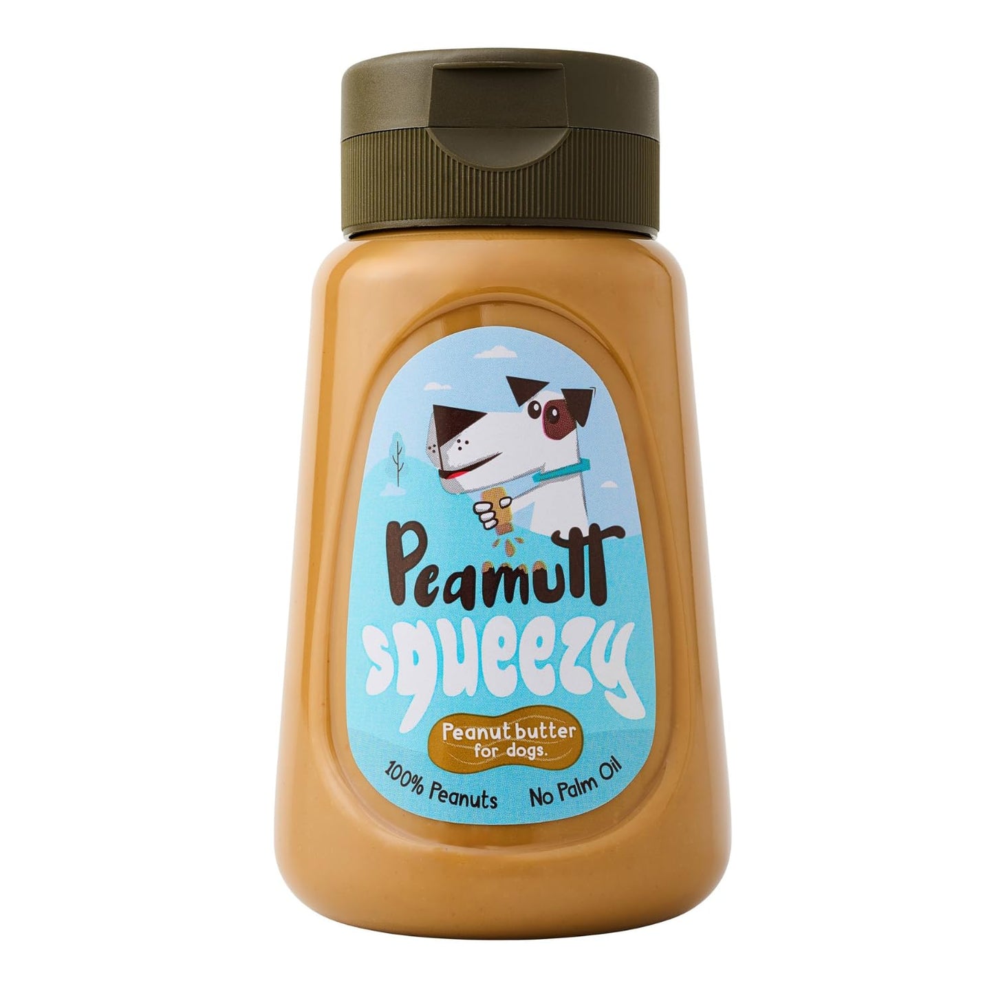 Peamutt Squeezy Peanut Butter Dog Treat 320g - Natural Dog Treat, High Protein, No Added Salt, Sugar or Palm Oil, Smooth Texture for Licki Mats & Stuffed Toys, Healthy Snack for All Dog Breeds