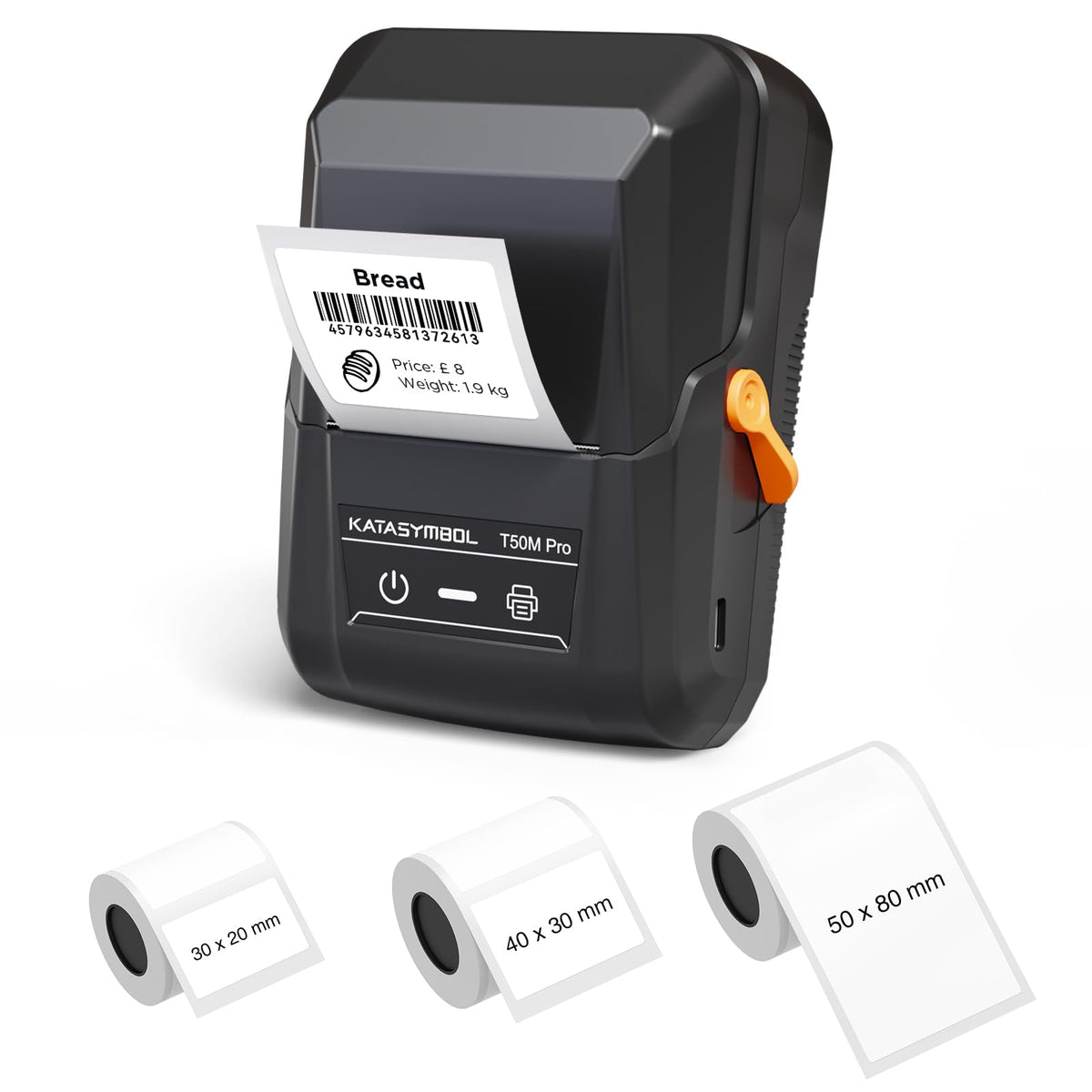 SUPVAN T50M Pro Bluetooth Label Maker Machine with Tape, Black