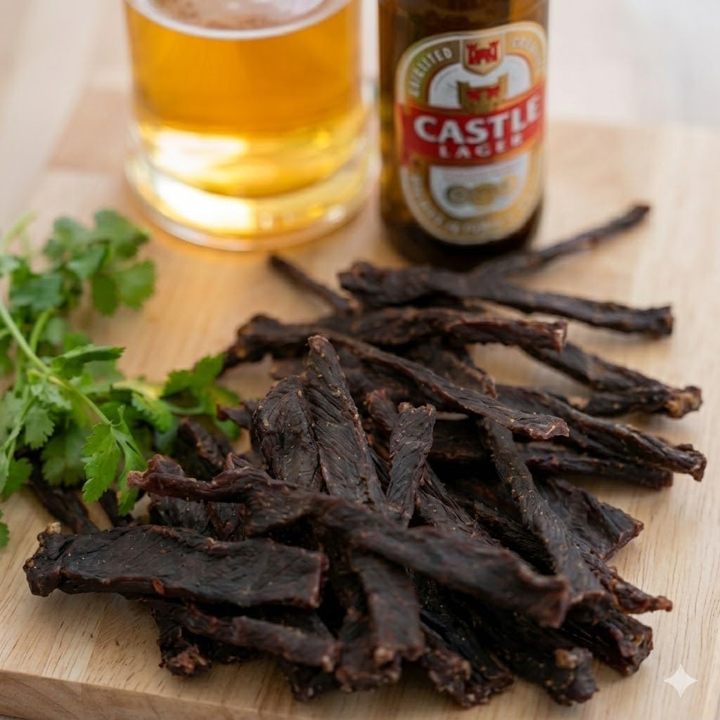 Hunters Biltong - 100g Beef Chilli Bites - Beef Snap Sticks - Authentic South African Biltong - High Protein Snacking for Pre or post work out - Low Sugar & Low Carb - Suitable for Paleo and Keto Diet