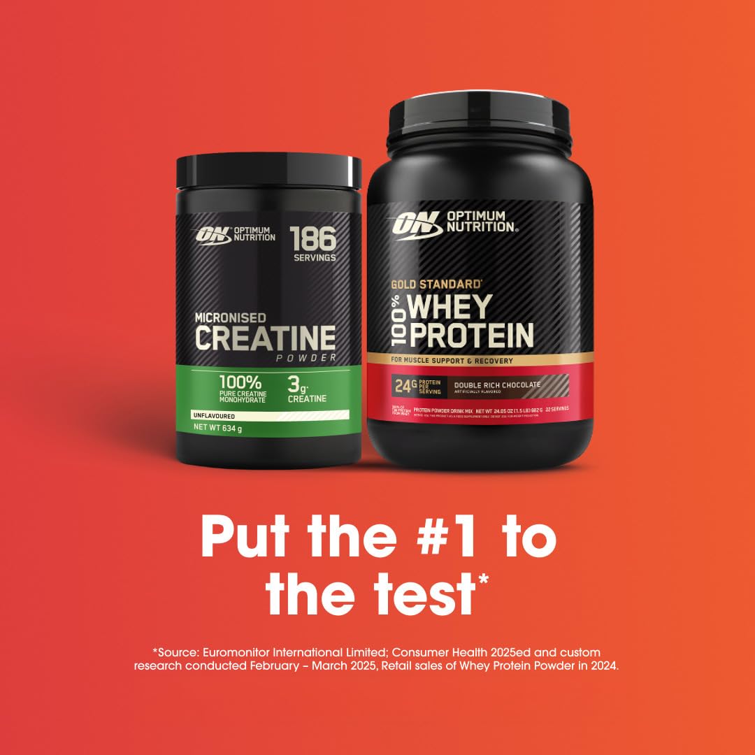 Optimum Nutrition Micronised Creatine Monohydrate Powder, 634g