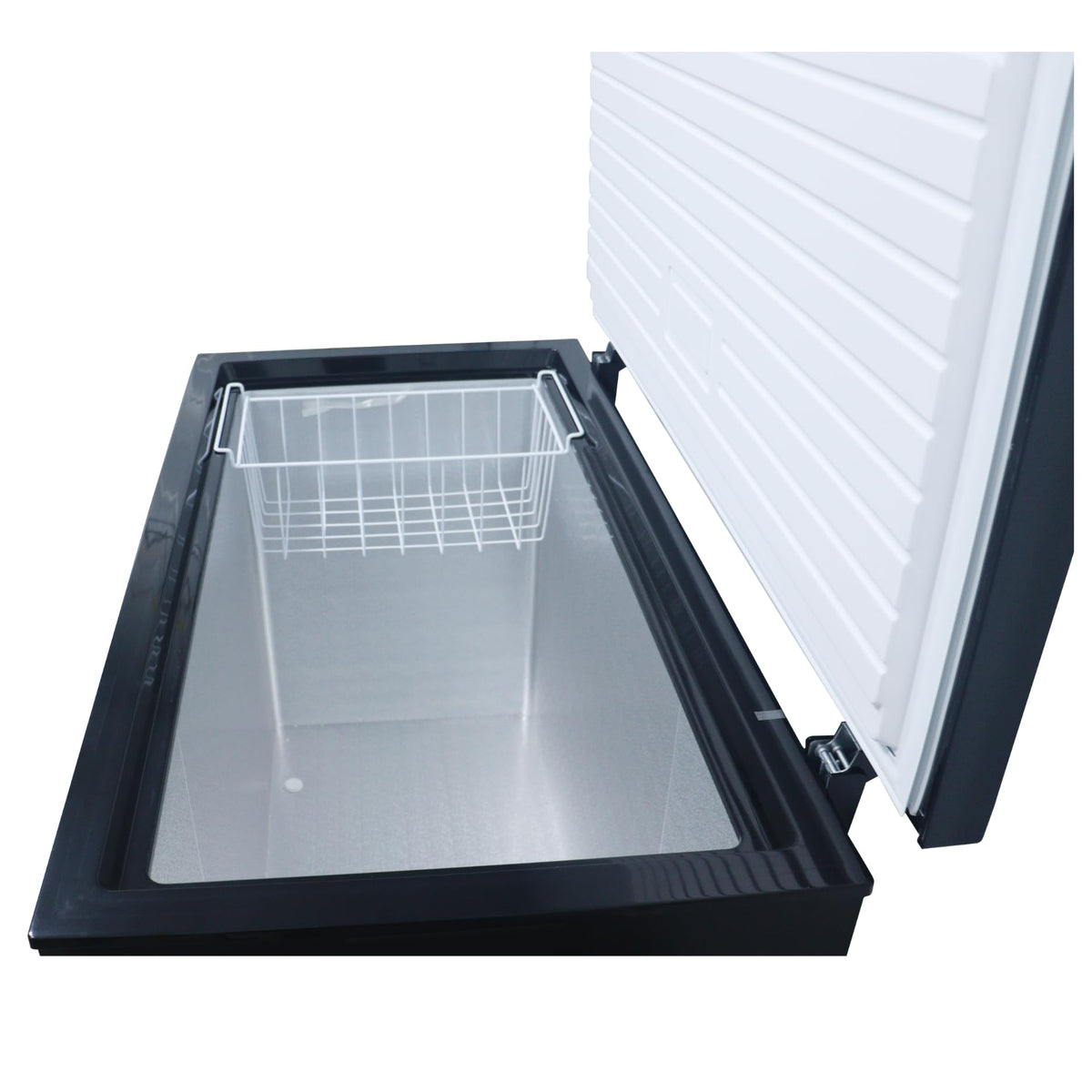 HYE Chest Freezer - 205L Capacity, Freestanding Design, Black
