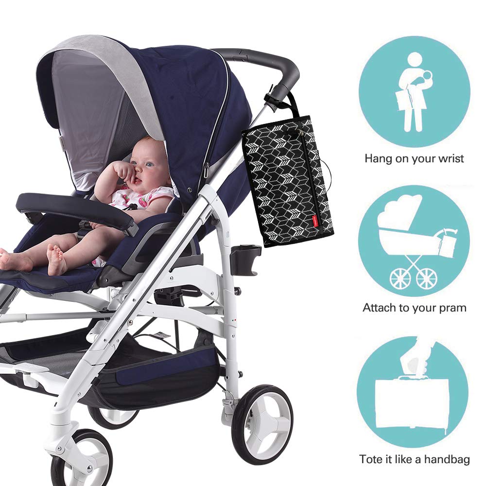 Lekebaby Portable Nappy Changing Mat Travel Baby Change Mat