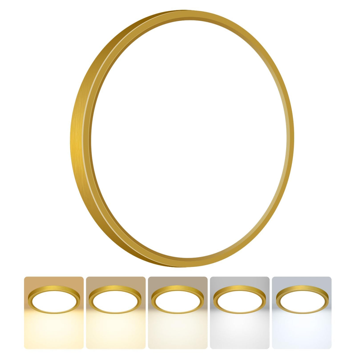 Peasur Bathroom Light, 3000K/3500K/4000K/5000K/6500K 5 Color Temperature