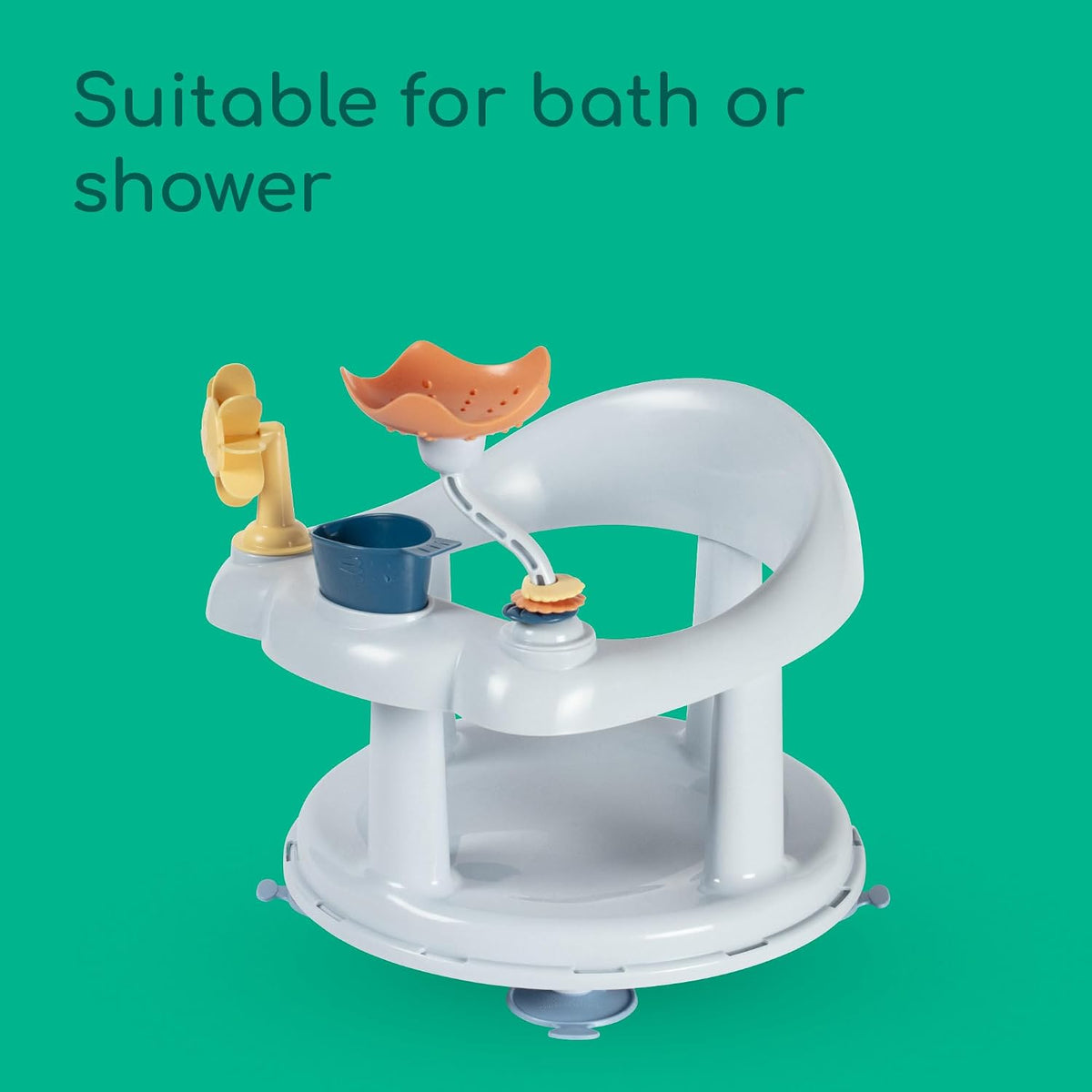 Bebeconfort Playful Swivel Baby Bath Seat, 0–10 kg, Blue