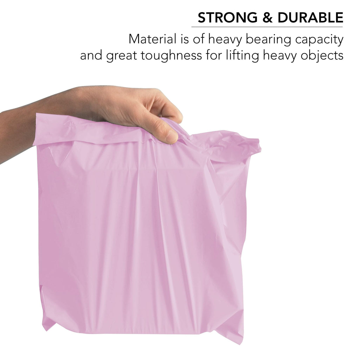 Pink Mailing Bags, iSOUL 25 Pcs Shipping Poly Postal Self Seal Bags in Size 12” x 16" Inch Small Postage Packaging Bags 305mm to 407mm