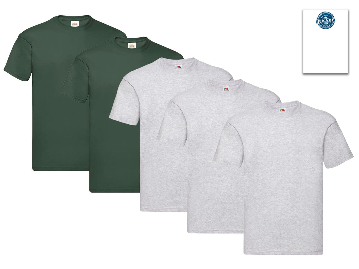 Fruit of the Loom Men's T-Shirt Iconic Tee, Lightweight Ringspun Tee, 5 Pack