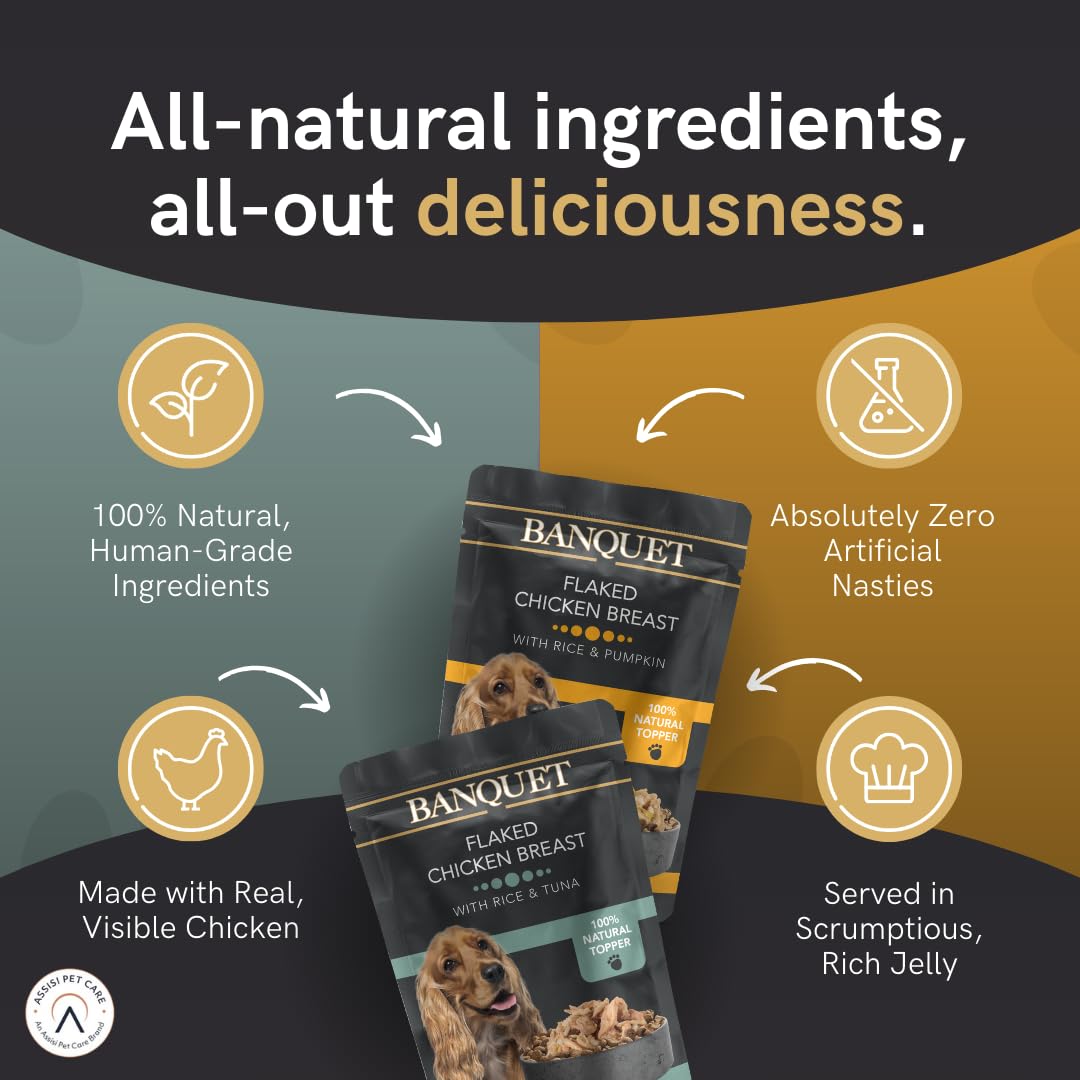 HiLife Banquet Adult Wet Dog Food, Mixed Multipacks Classic Collection & Supreme Selection, Made with 100% Natural Ingredients (36 Pouches x 100g)