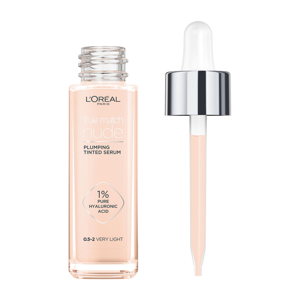 L'Oréal Paris Nude Plumping Tinted Serum with Hyaluronic Acid, Shade 4-5