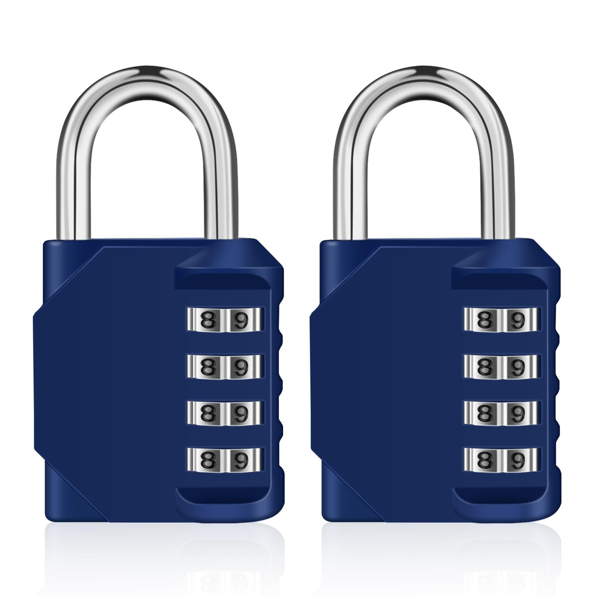 ZHEGE Combination Padlock, 4 Digit Coded Padlock (Sky Blue)