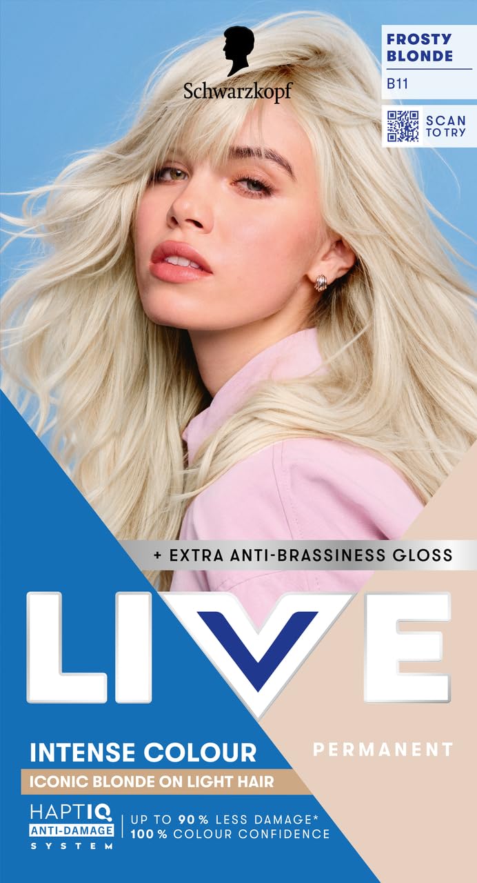 Schwarzkopf LIVE Intense Colour Hair Dye, 099 Deep Black