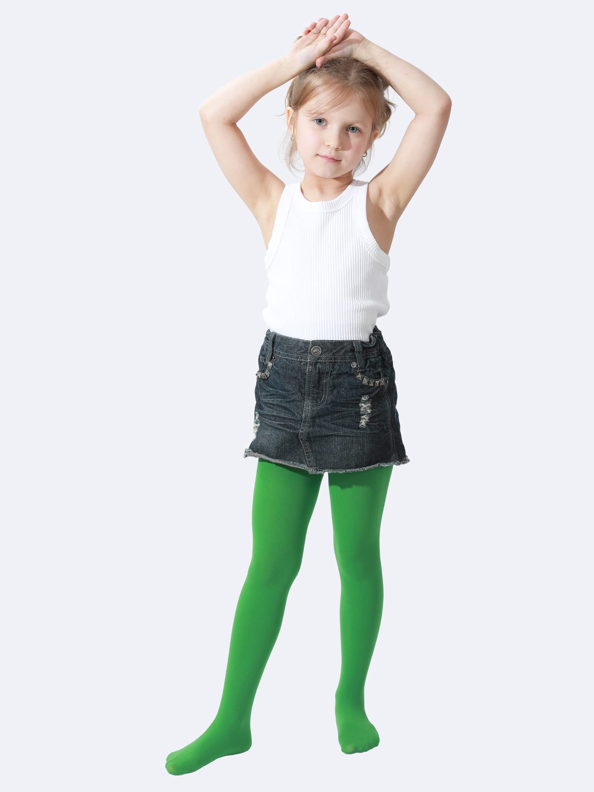 EVERSWE Girls Semi Opaque Tights, 40D Microfiber Tights
