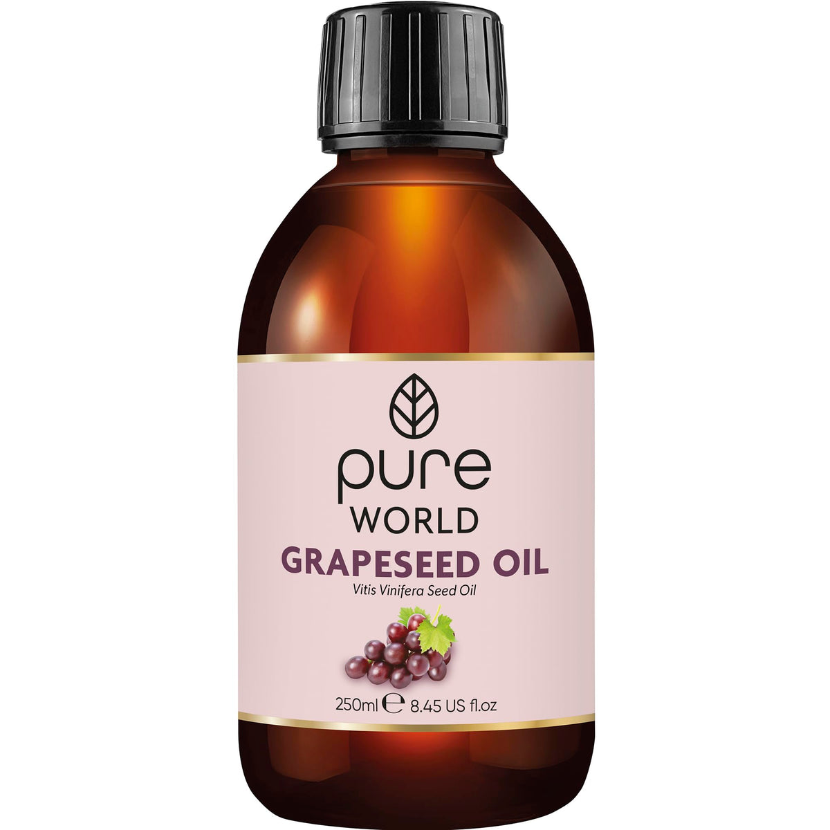 Pure World Natural Castor Oil 250ML Cold & Freshly Pressed 100% Pure and Undiluted Hexane Free Nourish Your Skin and Hair Eyebrows, Nails, Beard, Hair, Eyelash Growth Food Grade