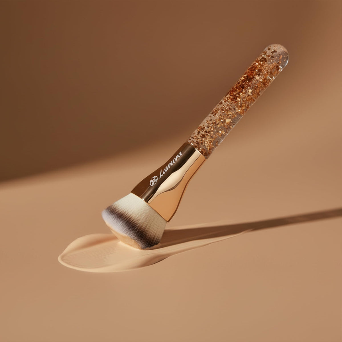 Make Up Brush Foundation Kabuki Flat Top, Perfect For Blending Liquid Cream