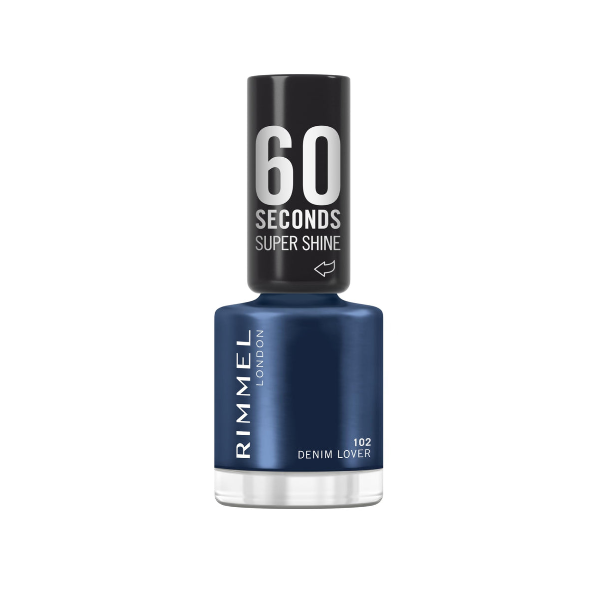 Rimmel 60 Seconds Super Shine Nail Polish, 740 Clear, Quick-Dry Nail Polish, Ultra-Shiny Finish, Easy to Apply, Vibrant Colour, Long-Wearing, Improved Formula, Vegan, 8ml