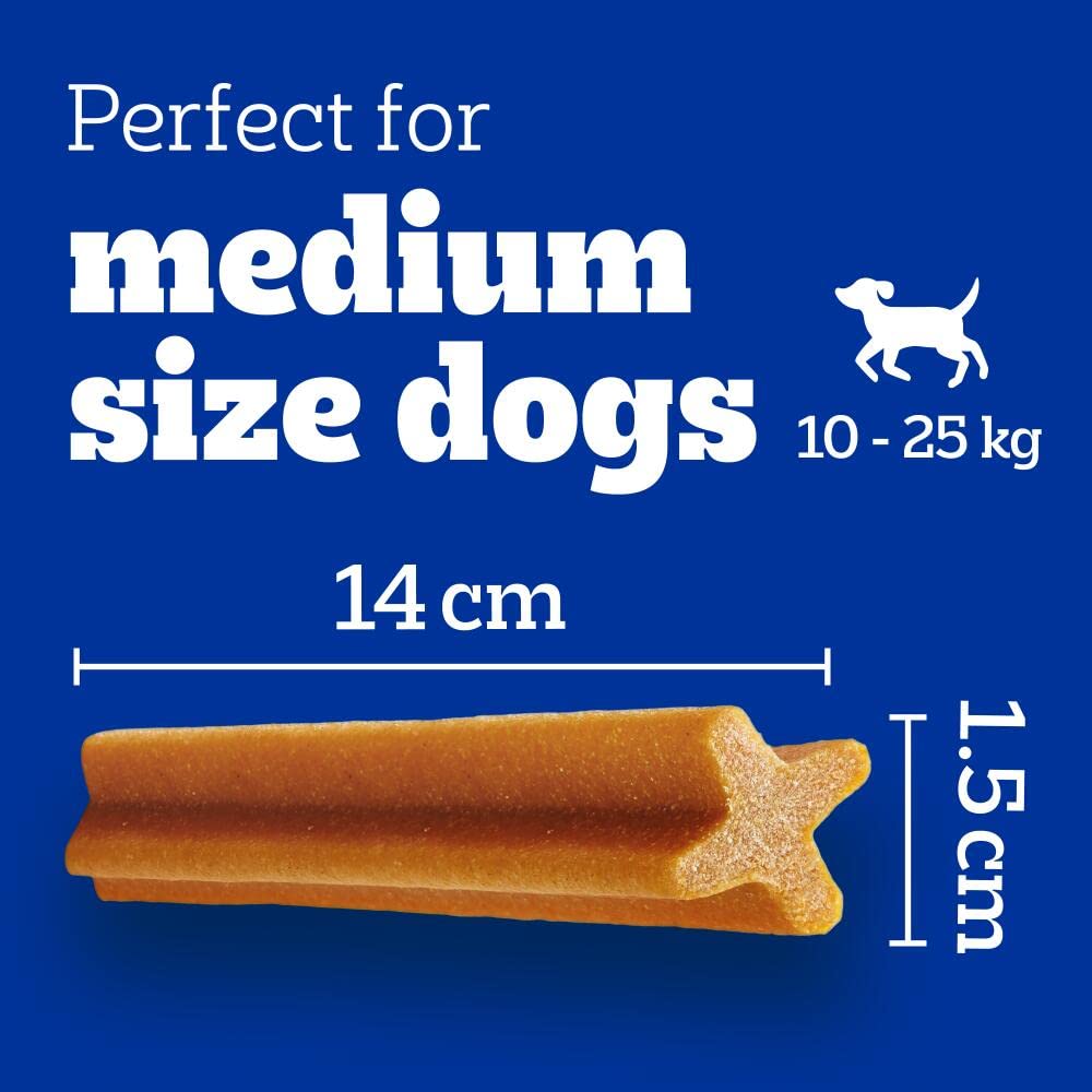 Pedigree DentaStix - Daily Dental Chews For Medium Dogs (10-25 kg), 112 Sticks
