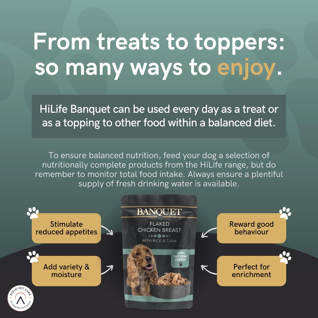 HiLife Banquet Adult Wet Dog Food, Mixed Multipacks Classic Collection & Supreme Selection, Made with 100% Natural Ingredients (36 Pouches x 100g)