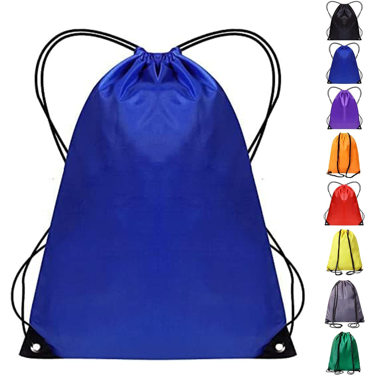 WESTWOOD FOX Drawstring Gym Bag String Bags Gym Sack Backpack PE Bags for Women Men Trainer Swimming Bag Travel Beach School Holidays Suitable for Sports,kids,Boys,Girls (Green)