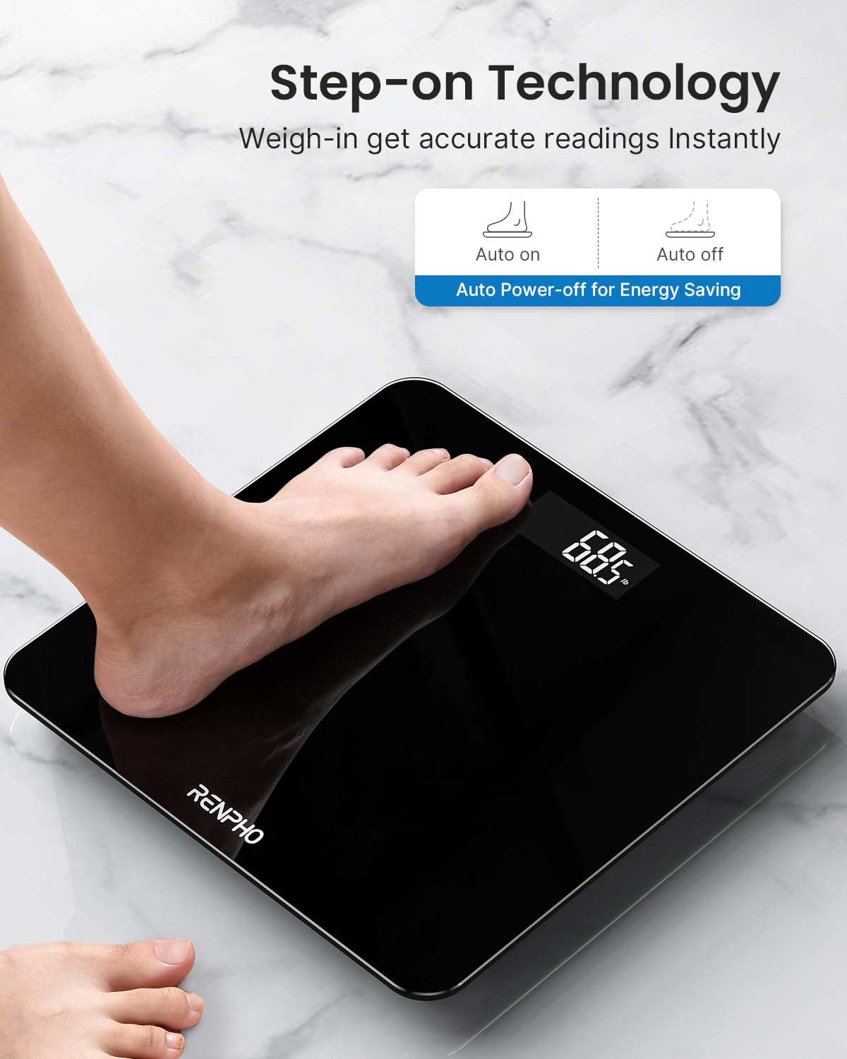 RENPHO Weighing Scales for Body Weight, High Precision, LED Display,Core 1S
