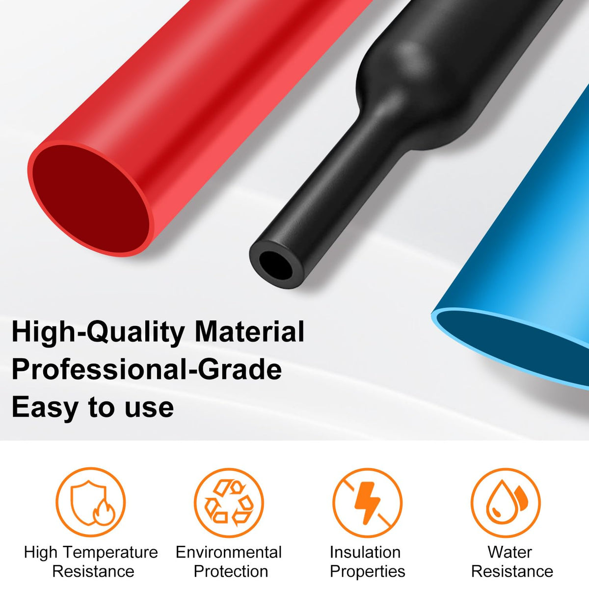ASHINER Clear Heat Shrink Tubing Kit - 580Pcs EVA Material in 11 Sizes - Ideal for Electrical Insulation, Repairs, and Wire Connectors with User-Friendly Design and Storage Case