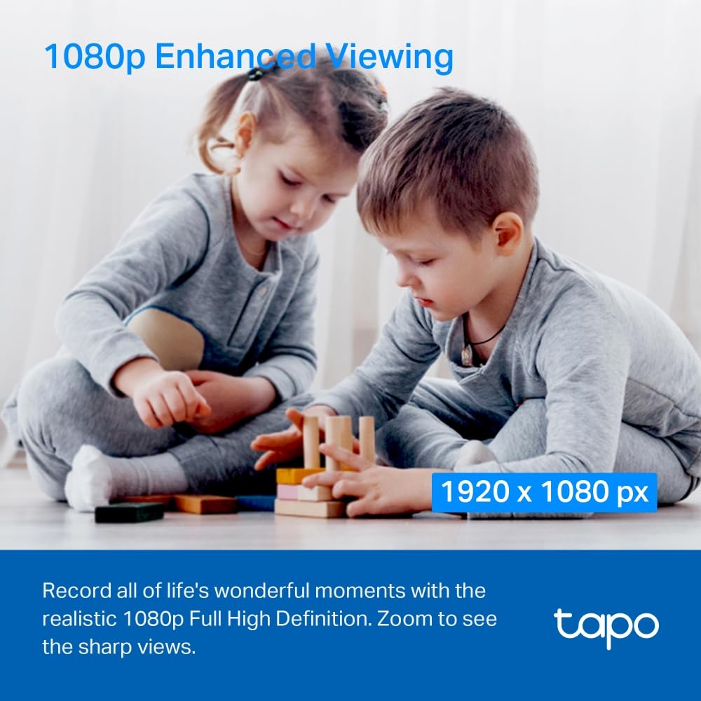 Tapo TP-Link 2K Pan Tilt Security Camera for Baby Monitor, Dog Camera w/Motion Detection, 2-Way Audio Siren, Night Vision, Cloud &SD Card Storage (Up to 256 GB), Works with Alexa & Google Home (C210)