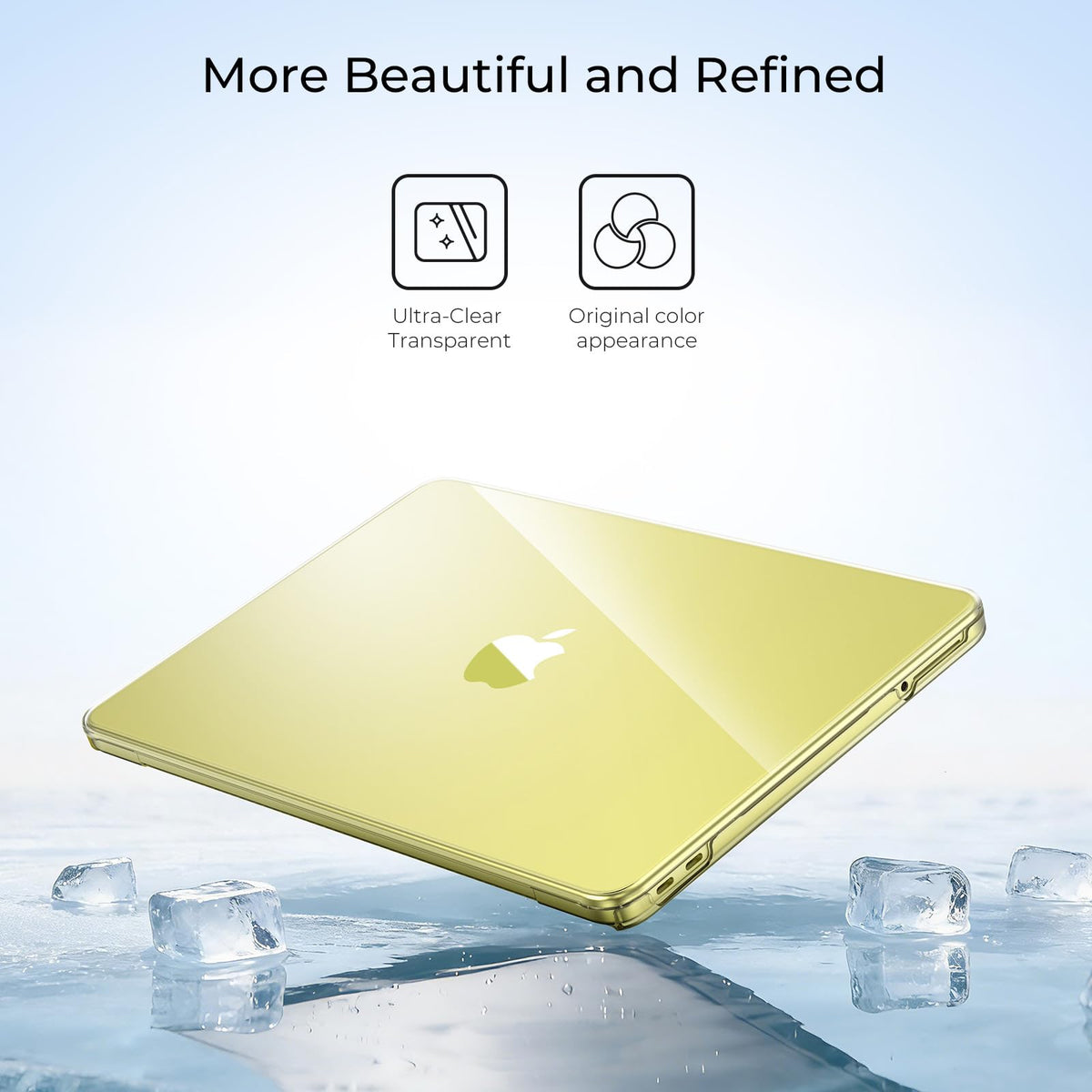 EooCoo for MacBook Neo Case 13 inch 2026 A3404 A18-Pro Crystal Clear