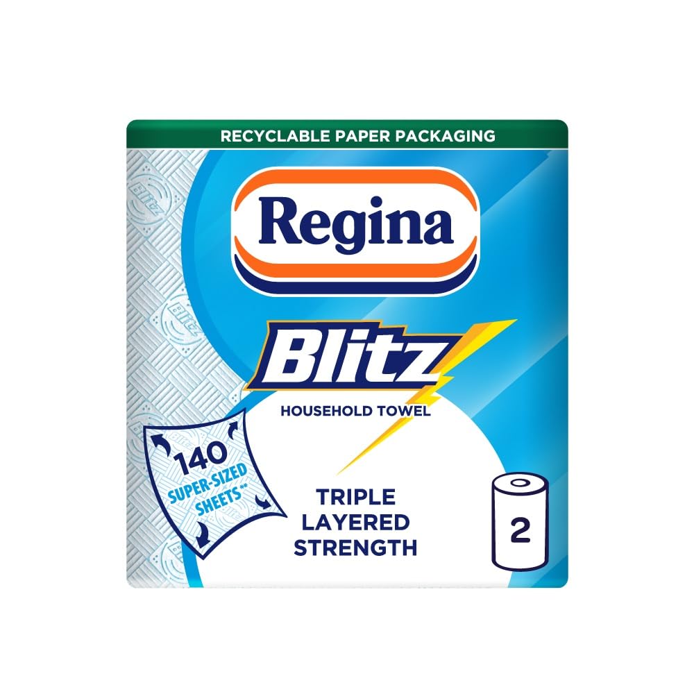 Regina Blitz, 8 Rolls of Household Towel, 3-Ply
