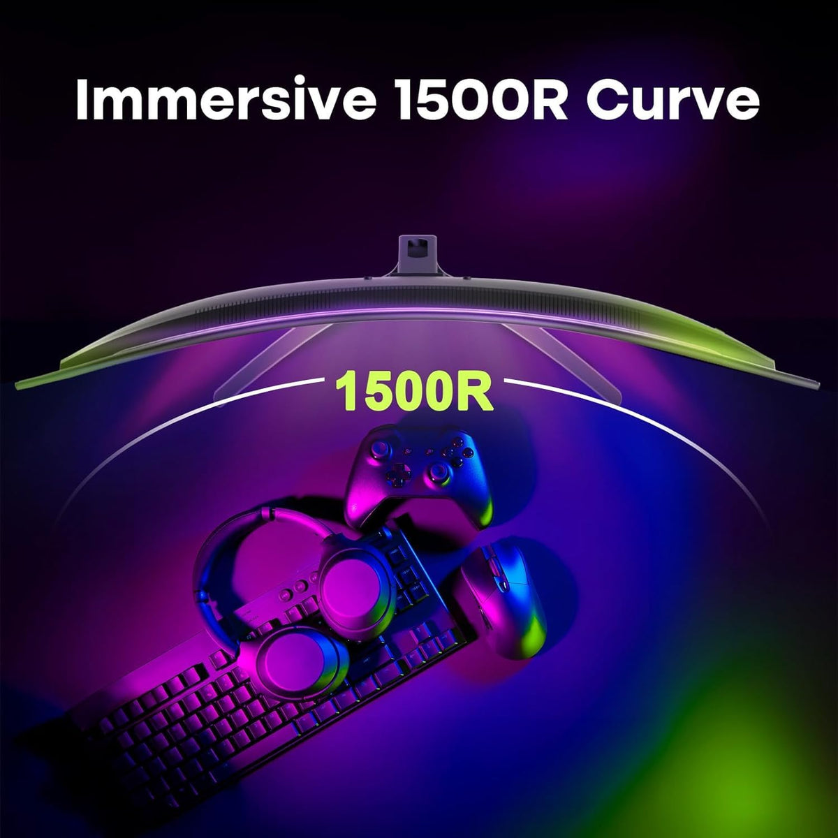 Amzfast 24 Inch 200Hz Gaming Monitor, FHD 1080P Fast IPS, 1ms MPRT, Adaptive Sync, AI-Crosshair, 110% sRGB, HDR, Low Blue Light, HDMI2.0&DP1.4, VESA75x75mm for PC Desktop Laptop PS5 Xbox, G24X1W