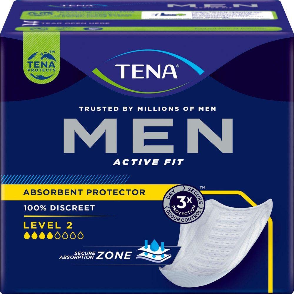 TENA Men Protective Underwear, Large, Level 4 for Heavy Bladder Weakness x 40