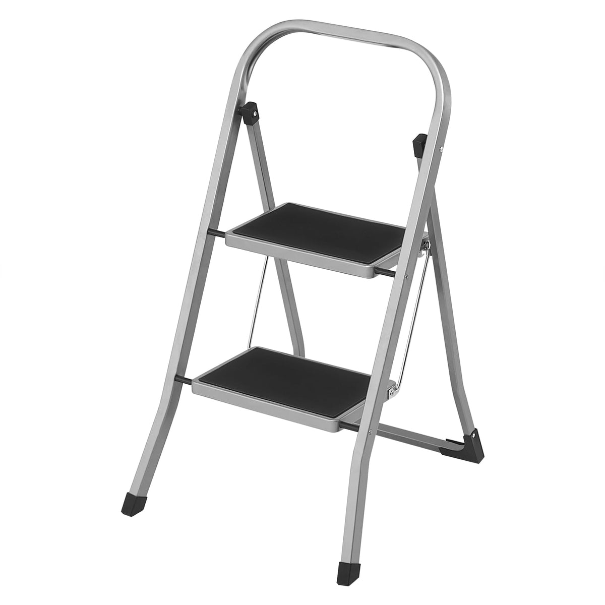 SONGMICS 2-Step Ladder, Folding Step Ladder, Safety, Holds up to 150KG