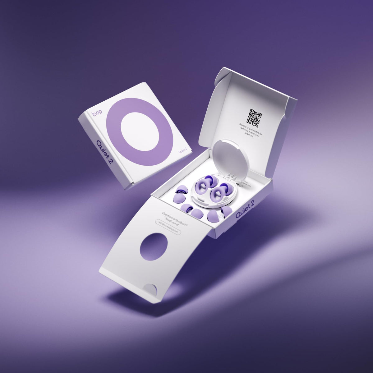 Loop Quiet 2 Ear Plugs - Ultra-Comfy Reusable Hearing Protection for Sleep