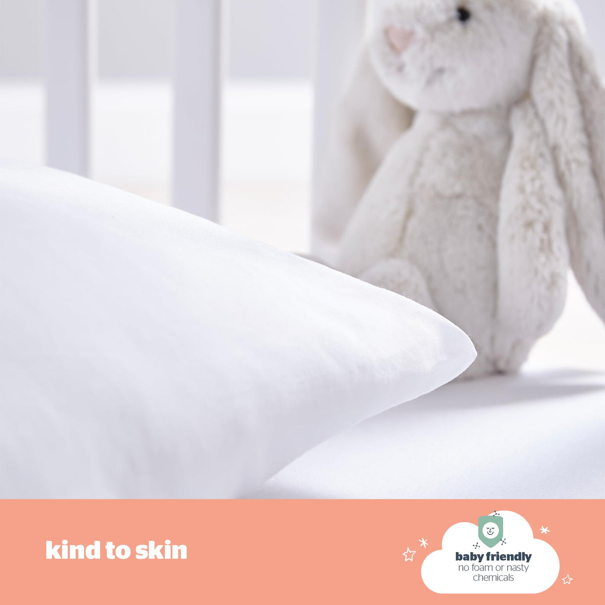 Silentnight Safe Nights Cot Bed Duvet 4 Tog – Anti Allergy Lightweight Soft Snug Nursery Quilt for Children, Kids, Toddlers – Hypoallergenic and Machine Washable – 150x120cm